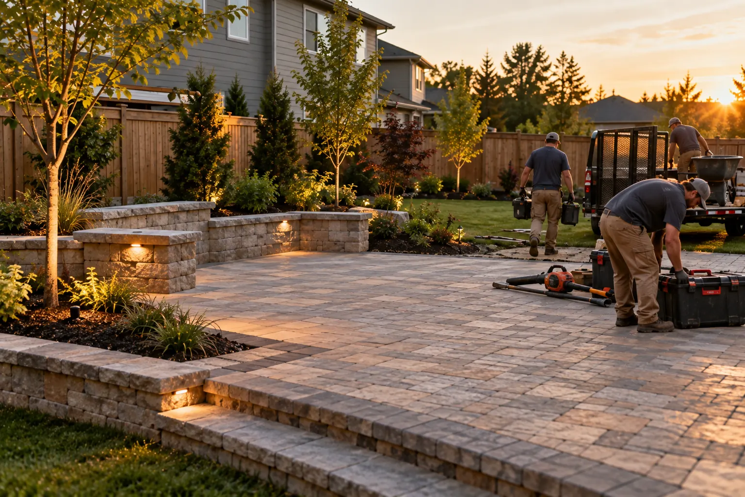 Newly built backyard project